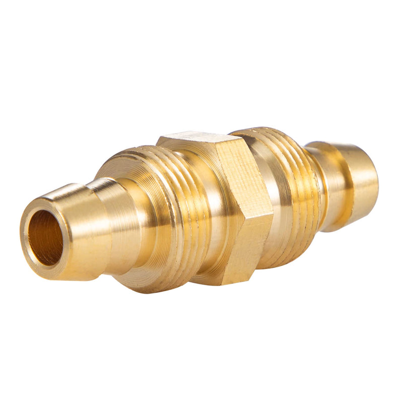4PCS Soild Brass Air Reusable Hose Splicer For 1/4-Inch ID Hose,Hose Air Hose Repair Fitting (4 Pack 1/4 Inch) 4 Pack 1/4 Inch