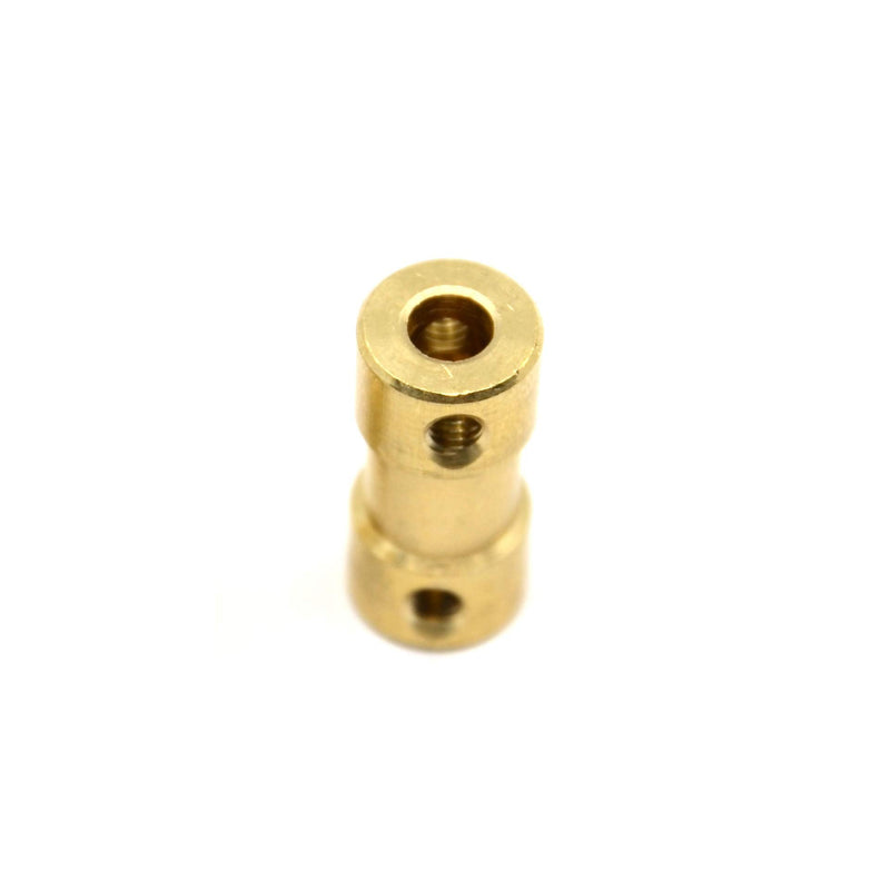 8pcs 4mm to 5mm Brass Shaft Coupling Joint Connector with Screws for Small Motor (4mm to 5mm)