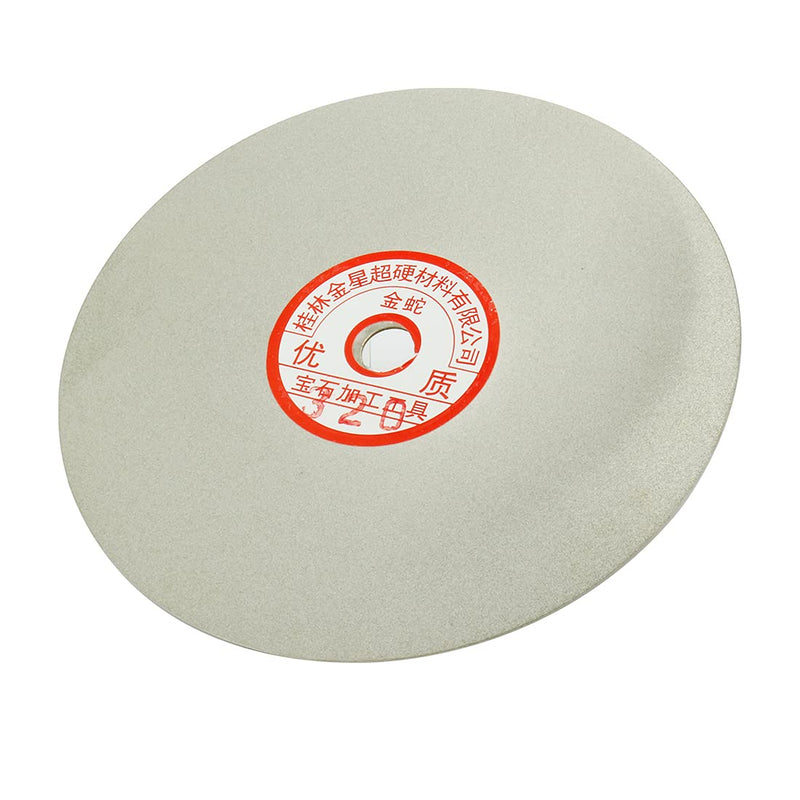 Sourcingmap 6-inch 320 Grit Diamond Coated Flat Lap Wheel Grinding Sanding Polishing Disc