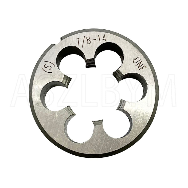 7/8-14 HSS Tap And Die Set， UNF Machine Thread Tap And UNF Round Thread Die Right Hand