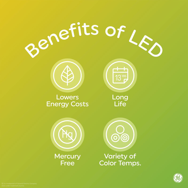 GE Vintage Style LED Light Bulbs, 60 Watt, Amber Finish, ST19 Edison Style Bulbs (6 Pack) 25 Watt 1 Count (Pack of 1)