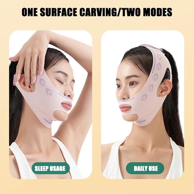 V Line Face Lifting Tape Reusable V Face Bandage Shaper for Women Face Slimming Lift Belt Sleeping Mask Reduces Double Jaw Swelling and Skin Tightening - NewNest Australia