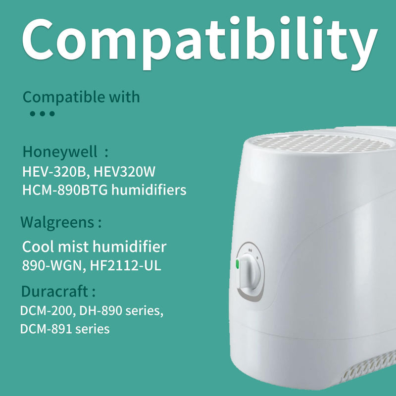 HC-888 Humidifier Filters for Walgreens Humidifier, LHoneywell HC 888 Series, HCM 890 Series, HEV-320 Series, Replace for Walgreens Humidifier Filters, Long Last, 4-Pack 4 Pack