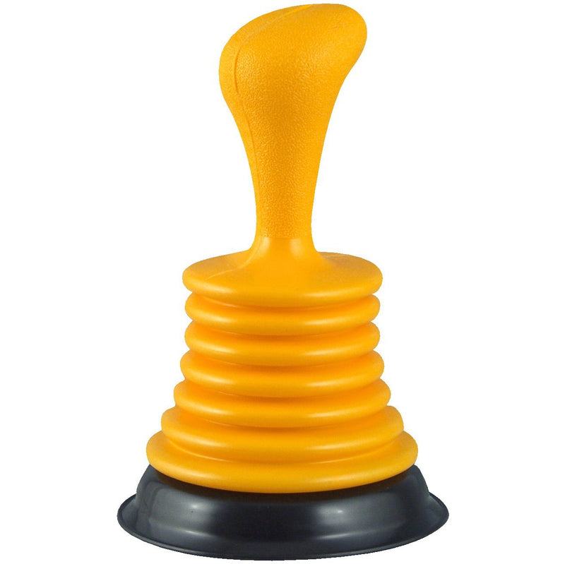PlumbCraft 7504400 Powerful Home Sink Works on Showers, Tubs Types, Clear Drains Fast with Minimal Effort, Small - 7.5", Yellow Mini Plunger