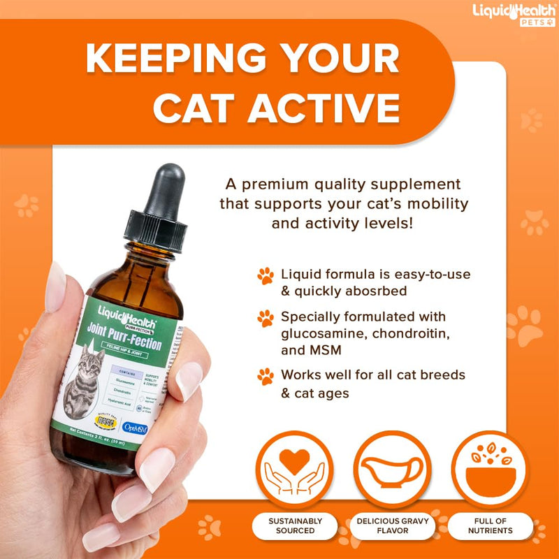 LIQUIDHEALTH Pets K9 Level 5000 Glucosamine Chondroitin for Dogs & Puppies & Joint Purr-Fection Hip & Joint Glucosamine Drops for Cats & Kittens - Pet Supplement Bundle for Joint Health & Mobility - PawsPlanet Australia