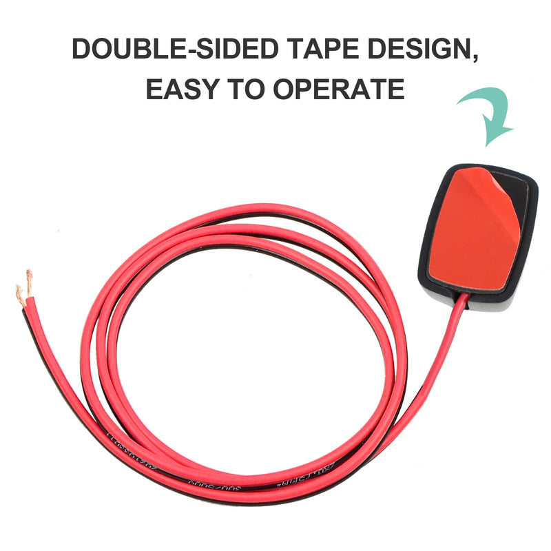 Inline KCD1 Rocker Switch 6A-250V 16A-125V SPST ON-Off Switch Box with Self-Adhesive for Car Boar Household Appliances Black