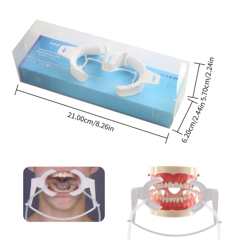 Dental Oral Dry Field System Lip Cheek Retractor Autoclavable Mouth Opener | Teeth Whitening Orthodontic Treatment (2Pcs L+S)