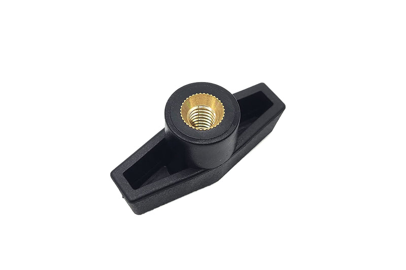 Taytools 774069 Lot 10 Each 5/16-18 Female Thread T Knobs 2 inch Wide by 1" high with Solid Brass Through Insert