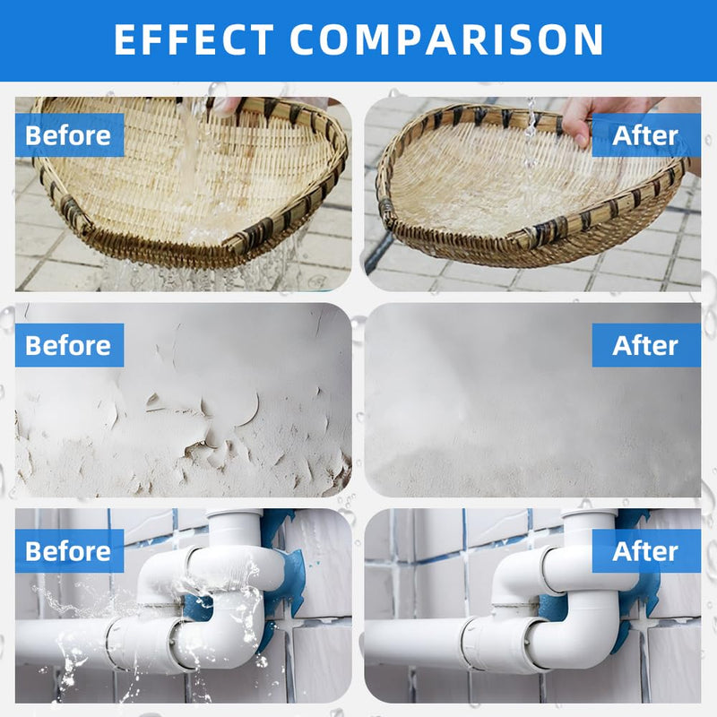10.5 OZ (300g) AQNTIGUSH Invisible Waterproof Agent, Waterproof Insulating Sealant, Transparent Waterproof Coating, Waterproof Anti-Leakage Agent, Transparent Repairing Leak Waterproof Adhesive