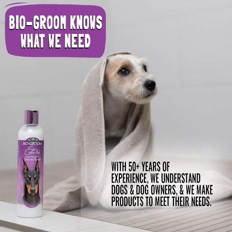 Bio-Groom Silk Creme Rinse Dog Conditioner - Conditioner for Dogs, Puppy Conditioner, Dog Conditioner Detangler, Dog Hair Conditioner - 12 Fl Oz 1-Pack - PawsPlanet Australia