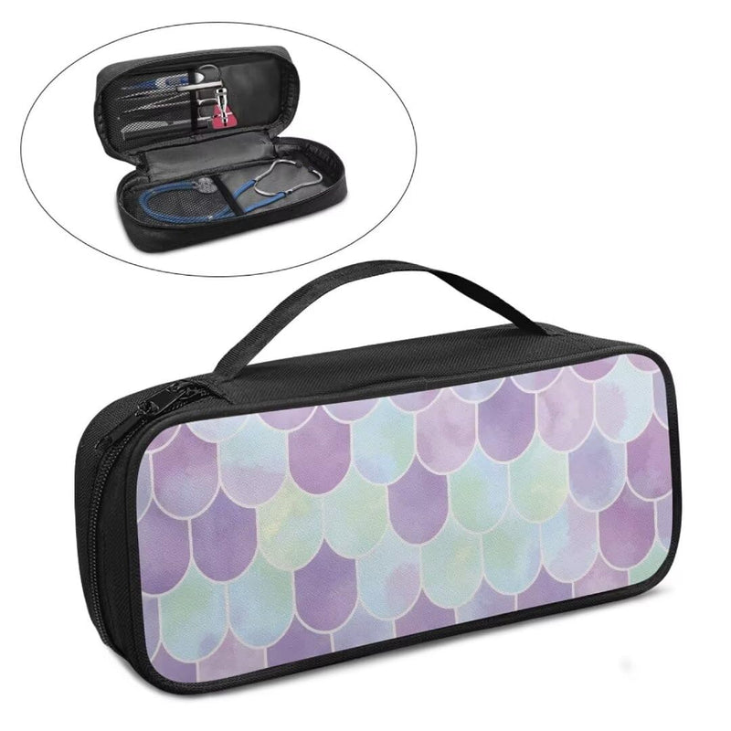 Stethoscope Case Mermaid Scales Stethoscope Carry Case Compatible for Stethoscopes and Other Nurse Accessories