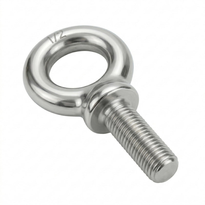 HomelyNest Eye Bolt 1/2"-13 x 1-1/2" - Heavy Duty 304 Stainless Steel Shoulder Eye Bolt for Lifting, Marine Grade, Machinery, 10 Packs