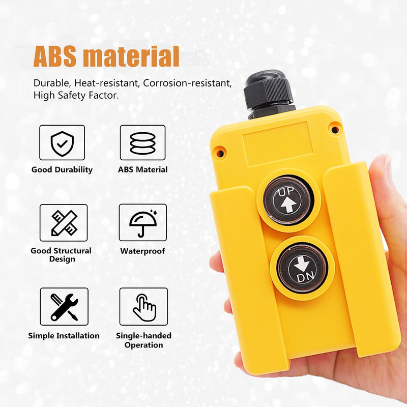 mankk 4 Wire Dump Trailer Remote Control Switch 12V DC Up Down Control Switch Double Acting Hydraulic Pump Power Unit for Truck Lift Gate Cranes Wrecker M-G018-4W
