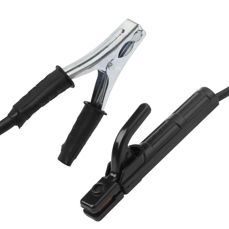 Welding Electrode Holder (3 Meter/118.1 in) Stick Copper Plier MMA/ARC Ground Clamp (2 Meter/78.7 in) Mini Welding Rod Copper Clamp Tool Accessories With Cable for 300A Welder(2+3 Meter)