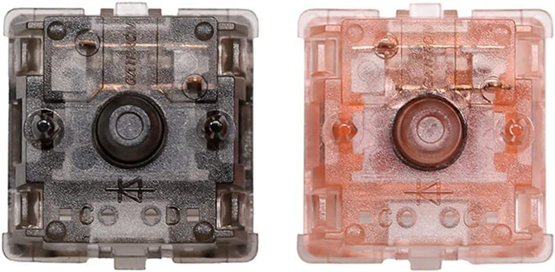 GATERON Ink V2 Wall Stem Box Black Switches Linear RGB 5 Pins for Mechanical Keyboard(35PCS, Pre-lubed Black) 35PCS
