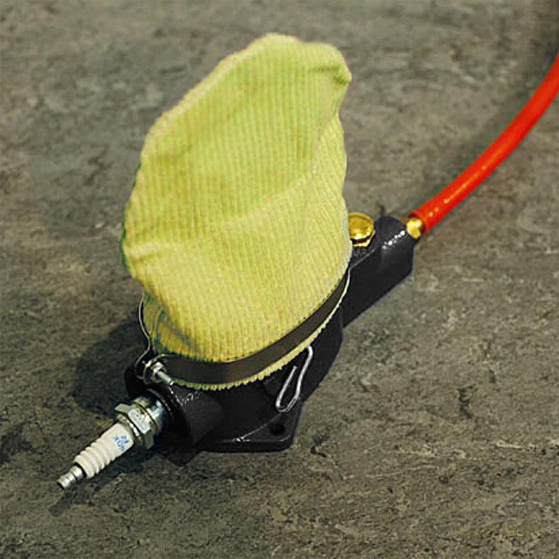 HZEL Car Pneumatic Spark Plug Cleaner, Vehicle Air Sand Blaster Plug Cleaning Tool with Abrasive Material & Fabric Clean Bag, Sparkplug Cleaner for Remove Carbon Buildup Motorcycles Autos