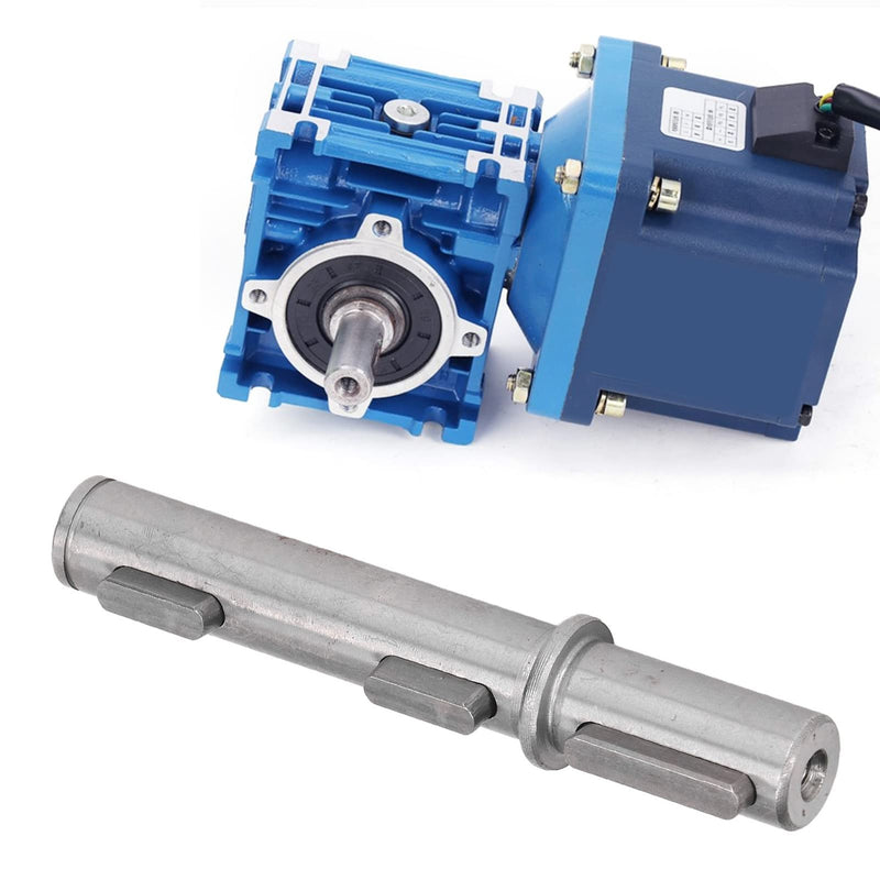 Alloy Steel Output Single Shaft, 18mm Diameter, 128mm Length with Smooth, Low Noise for Worm Reducer NMRV040 RV040 Nema34 Stepper Motor