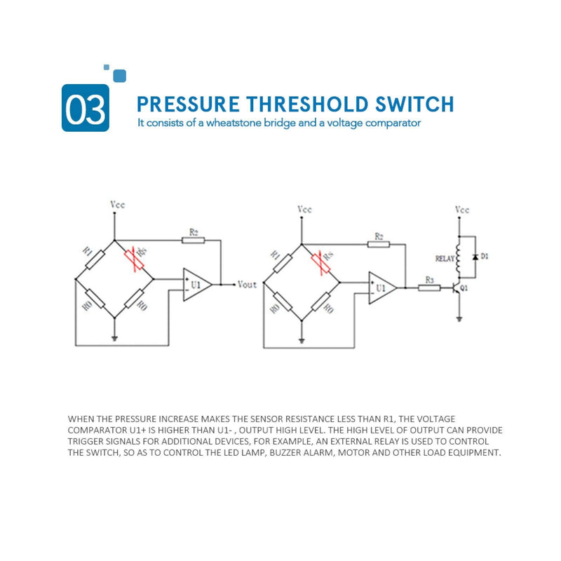 Force sensing resistor Force Sensor Rp-C7.6-St Pressure Sensor Thin Film sensing resistor