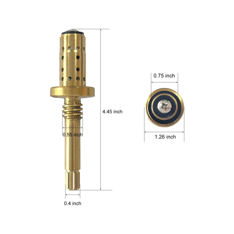 TA-10 Flow Control Spindle Brass Component Compatible with Temptrol Shower Mixing Valves Carriage