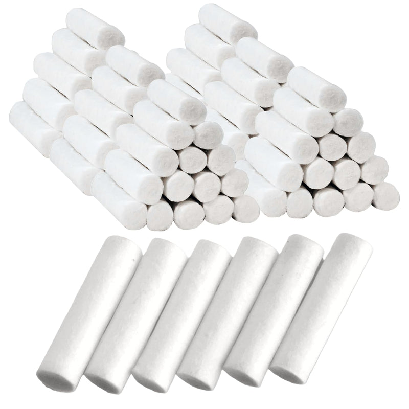 100 Dental Cotton Rolls for Mouth Gauze and Nosebleeds Plug Stopper - #2 Medium 1.5" Non-Sterile 100% High Absorbent Blood Clotting Cotton roll (100 Count)