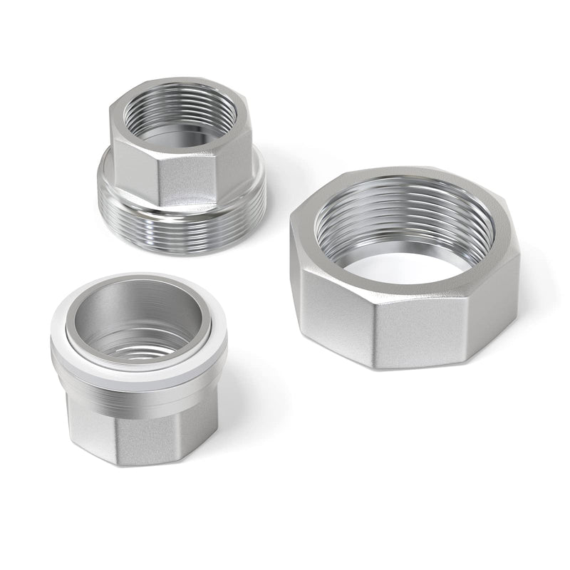 TAISHER 2PCS 304 Stainless Steel Union，3/4" NPT Female Cast Pipe Fitting 3/4" NPT 2