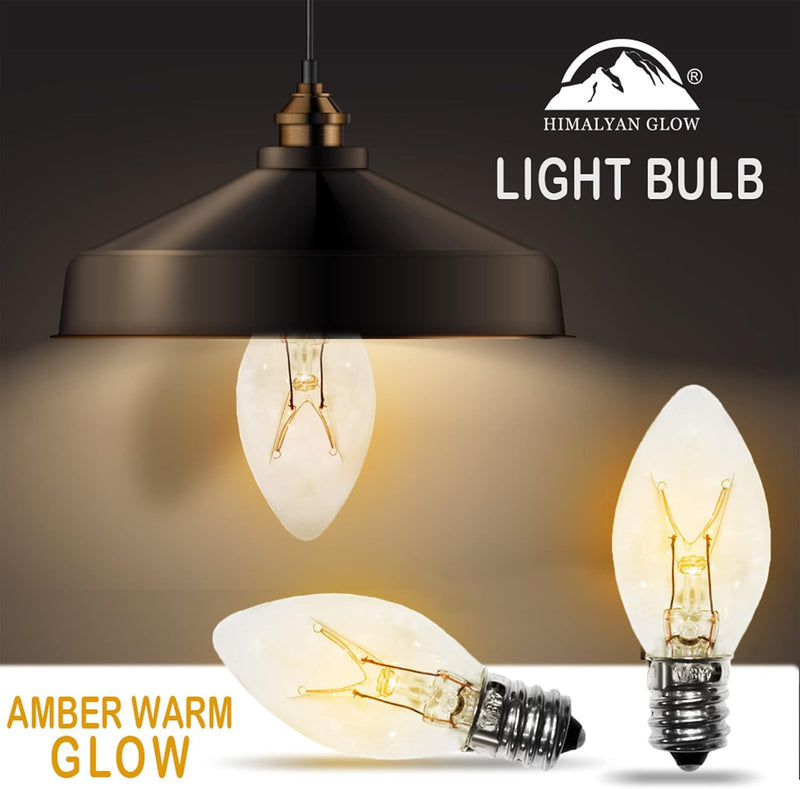 Himalayan Glow B15-6Pack Bulbs for Salt Lamps, Salt Lamp Bulbs(6-Pack)