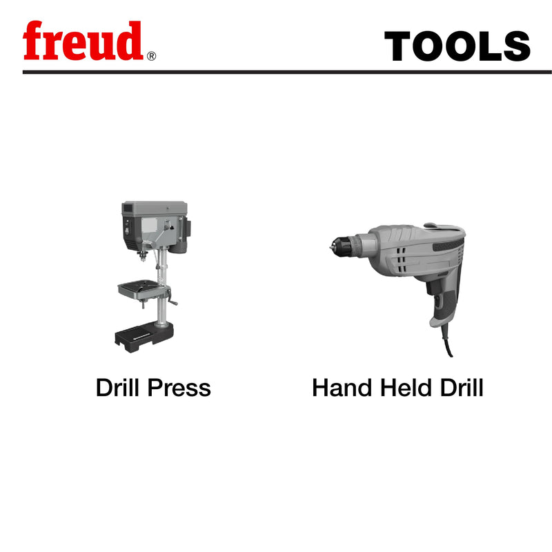 Freud FC-010: Carbide Forstner Drill Bit 1-3/8-Inch by 3/8-Inch Shank