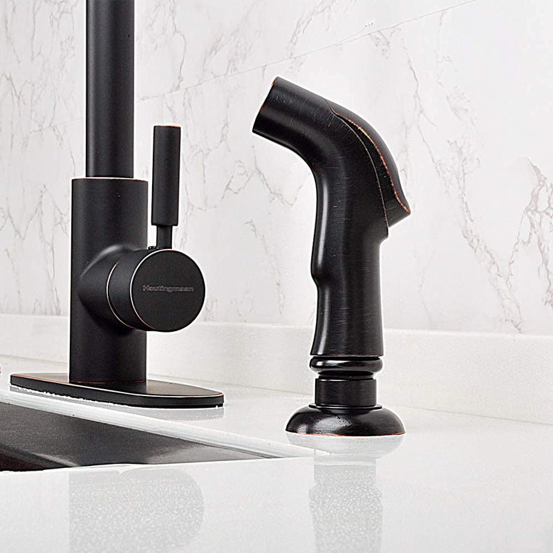Kitchen Sprayer Replacement Oil Rubbed Bronze,Pull Out Kitchen Sink Sprayer Hose,Kitchen Sink Faucet Sprayer,With Spray Head,Spray Hose and Spray Holder, Spray Adapter for Kitchen Sink