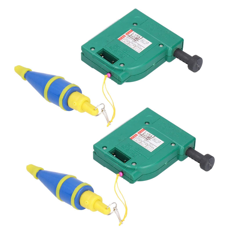 2Pcs 5m Magnetic Plumb Bobs, Alloy Steel Wire Hammer, Green Line Drop Measuring Tools for Construction Industry House Decoration