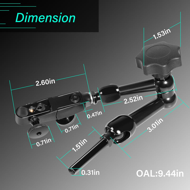 NF1022 Holder Centering Indicator Holders for Centering of Workpieces 丨Spring Loaded Bearing丨 Stretchable Articulated Arms