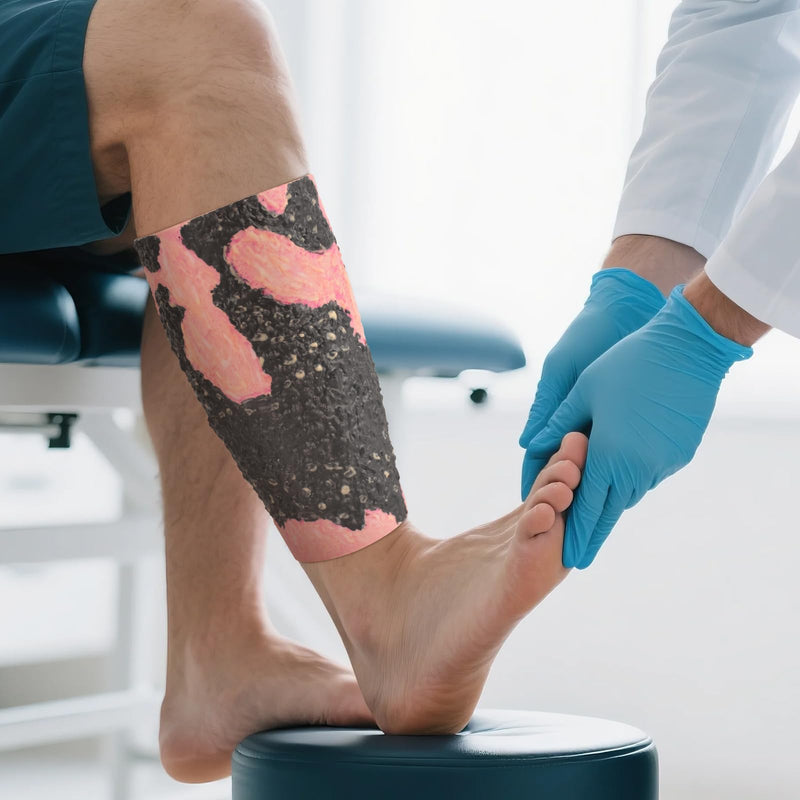 Burn Wound Packing Trainer, Burn Wound Care Model, Severe Leg Burn Wound for Demonstration