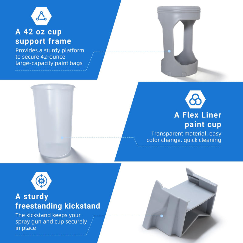 17F518 Large Cup Conversion Kit Compatible with Various FlexLiner Cup Kit 42oz Bag System