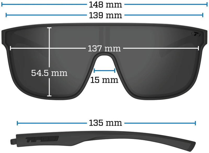 Tifosi Optics Sanctum XL Sunglasses Satin Clear (Silver Mirror)