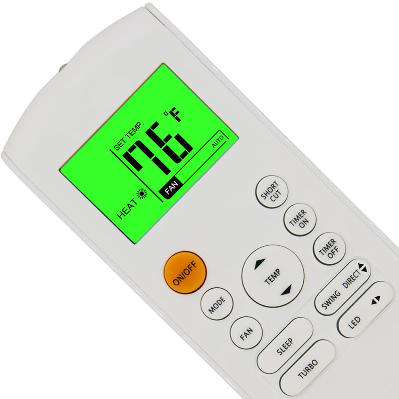 Replacement Remote Control for Midea MRCOOL FRIMEC Klimaire AC Air Conditioner RG57B1/BGE RG57B2/BGE RG57B/BGE RG57/BGE RG57A/BGE RG57A6/BGEF RG57A7/BGEF RG57A6/BGEFU1 RG57E1/BGEU1 RG57H3/BGEFU1 -B