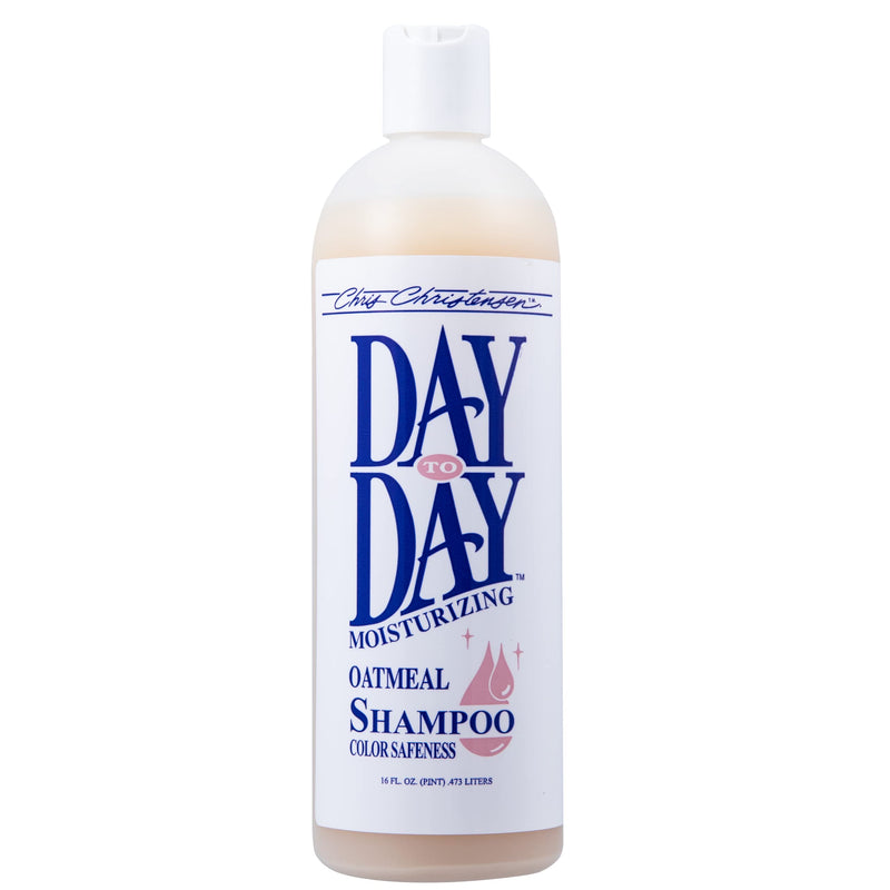Chris Christensen Shampoo & Conditioner 16 oz Bundle - Day to Day Conditioner + Day to Day Oatmeal Shampoo + White on White Shampoo, Groom Like a Professional, Made in USA - PawsPlanet Australia