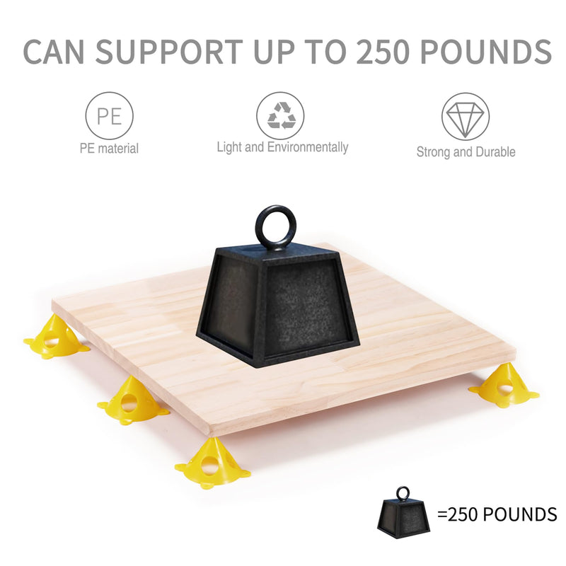 KATA 32pcs Pyramid Stands Painter's Painting Stands,Mini Cone Paint Stands for Canvas and Door Risers Support,Cabinet Paint Pouring 32 PCS