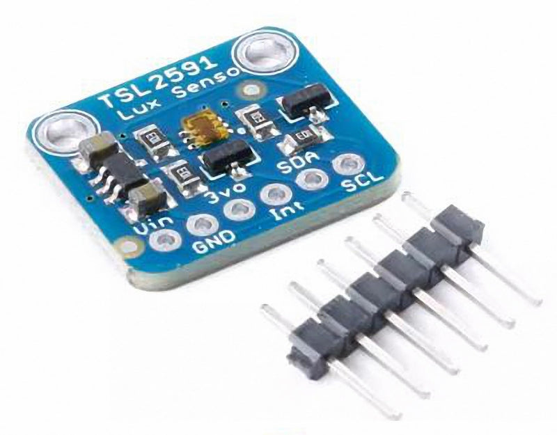 2pcs TSL2591 High Dynamic Range Digital Light Sensor Breakout Module - 600,000,000:1 Ratio, Dual-Spectrum Visible/IR Detection, I2C Interface for QWIIC & Arduino