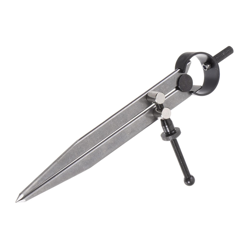 Spring Joint Caliper - [6 Inch] Carbon Steel Spring Divider Caliper with Solid Nut for Metalworking Drawing Use, Flat Leg 6 Inch
