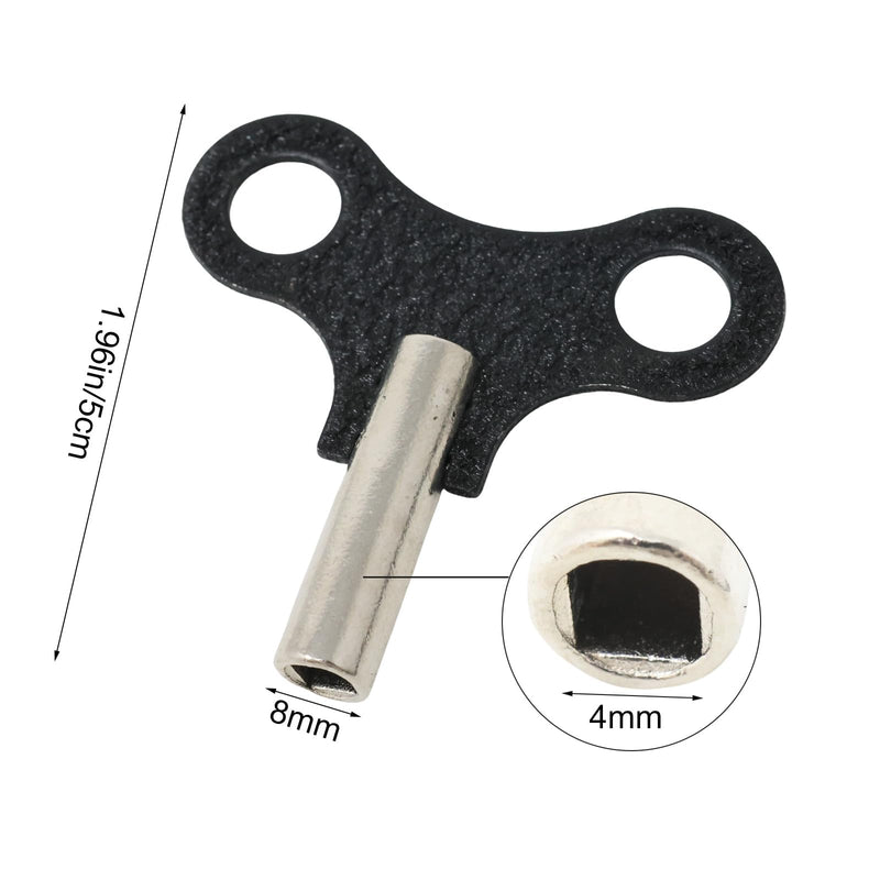 yueton 2 Pack Clock Winding Key Antique Floor Clock Repair Kit Metal Clock Key Winding Chain Repair Tool