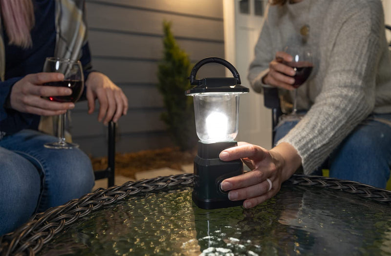 Enbrighten LED Mini Camping Lantern, Battery Powered, 200 Lumens, 40 Hour Runtime, 3 Modes, Night Light for Kids, Ideal for Hiking, Outdoors, Emergency, Snow, Hurricane and Storm Green