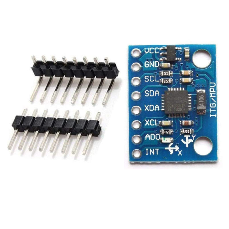 6 Pieces of GY-521 MPU-6050 MPU6050 3-Axis Accelerometer Gyroscope Modules, 6 DOF 6-Axis Accelerometer Gyroscope Sensor Modules with 16-bit AD Converter for Data Output, IIC/I2C, suitable for Arduino.