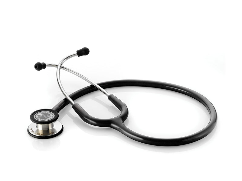 ADC 608BK Adscope Model 608 Premium Convertible Clinician Stethoscope with Tunable AFD Technology for Adult and Pediatric Patients, Lifetime Warranty, Black