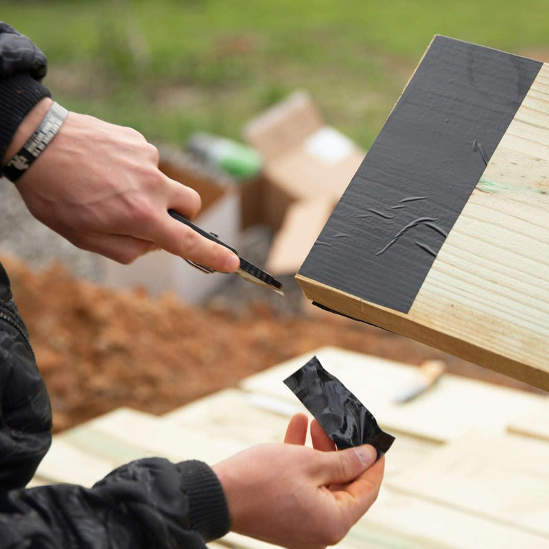 FrogTape Pro Grade Deck and Joist Flashing Tape, 6 in x 50 Feet, Black Deck & Joist 6 inches x 50 feet