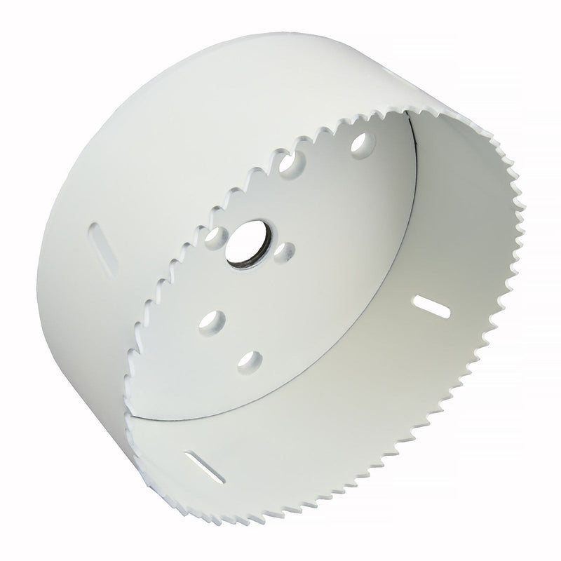 MaxTool 5-1/8" Bi-Metal Hole Saw 130mm Cobalt High Speed Steel M42 Bimetal Holesaw with 1.5" Deep 5/8-18 Thread for Metal Wood Plastic; BM42W44R508