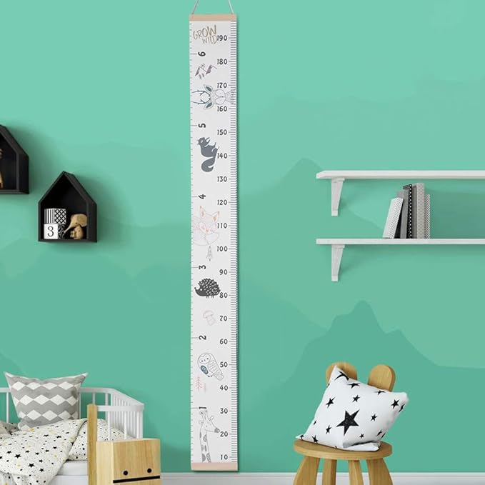 Height gauge, sticker, 6.6 ft (2 m), children's height gauge, wall mounted, children's growth record, wall mounted, height measuring instrument, Scandinavian interior, New Year, Christmas gift - NewNest Australia