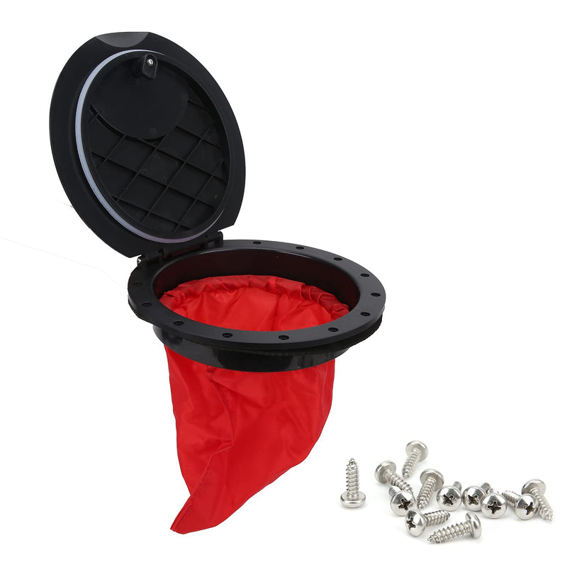 9 Inch Deck Plate Hatch Cover Kit, ABS Rod Hatch Cover with Storage Bag, Marine Hatch Cover, Plastic Fully Sealed Deck Plates for Kayak Yachts