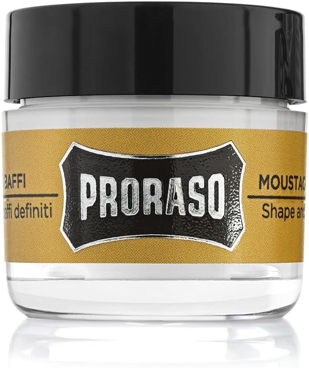 PRORASO Mustache Wax for Beard Wax, Styling and Shaving Care, Made in Italy, 15ml (x1) - NewNest Australia