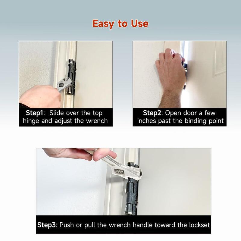 Residential Door Hinge Adjustment Tool, Adjustable Door Hinge Bender for 7mm-13mm Door Hinge, Versatile Door Alignment Solution with Hinge Pin Remover