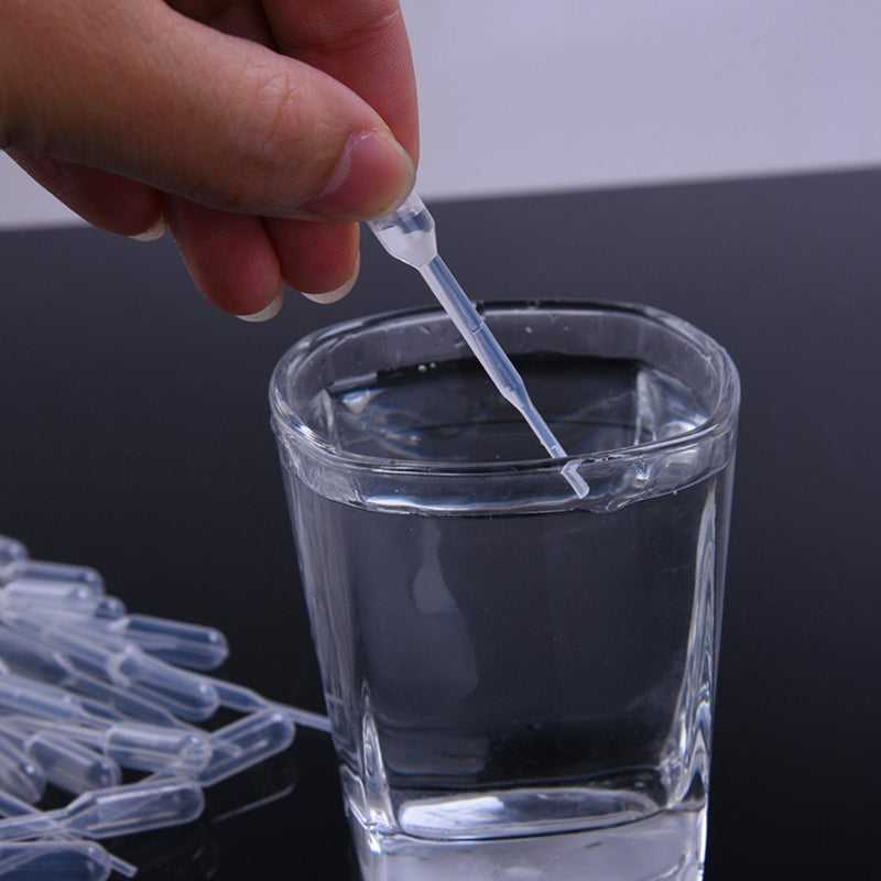200 Pieces 0.2 ml Capacity Disposable Graduated Transfer Pipettes Dropper Polyethylene
