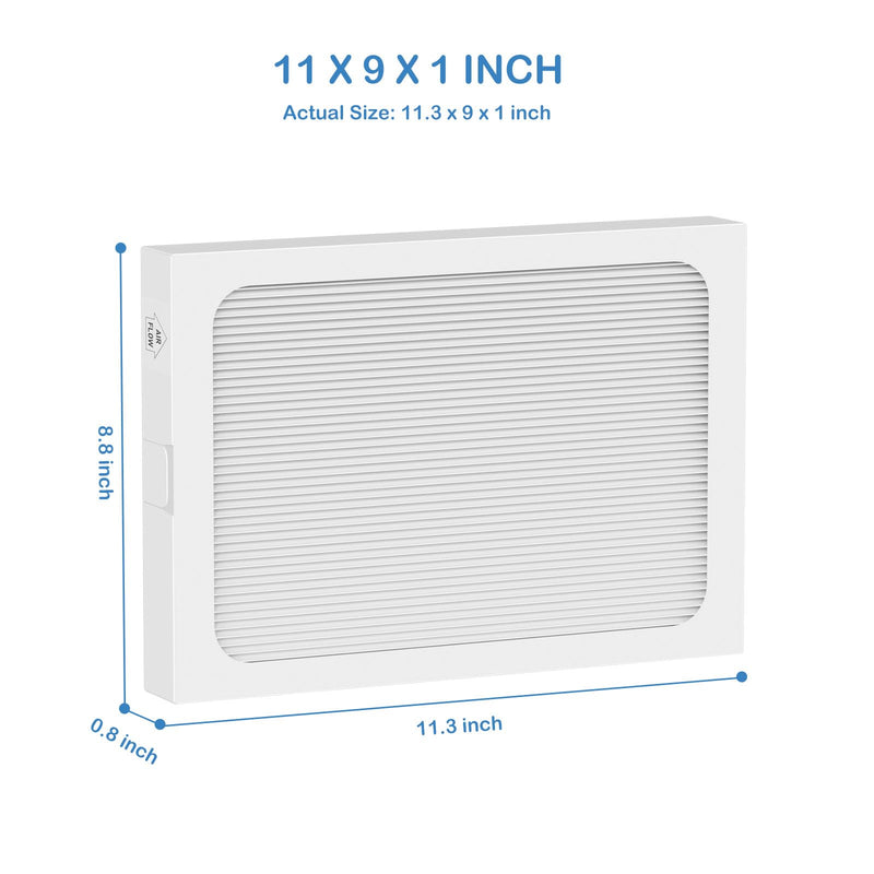 9 x 11 x 1 MERV 13 Replacement Dehumidifier Filter Compatible with Santa Fe Compact70, Ultra70, Element, Compact2, UA 65H dehumidifier Models, 2 Pack